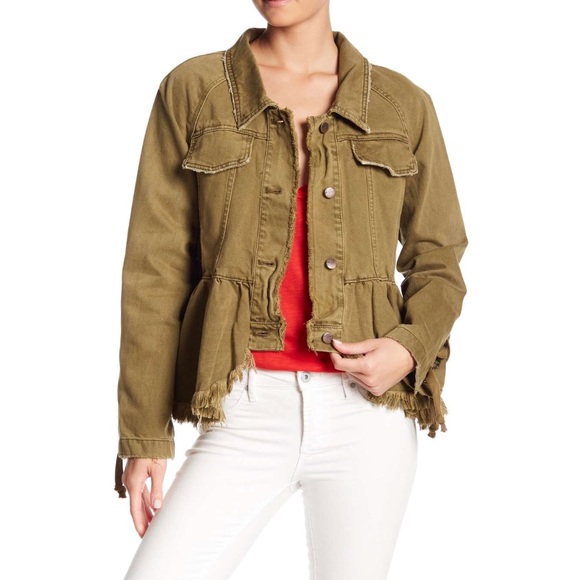 Free People Willow Peplum Hem Jacket NWT - Picture 4 of 5